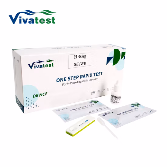 Hbsag /HBsAb Test Kits Cassette Hepatitis B Surface Antigen Test One Step Antigen Rapid Diagnostic Test
