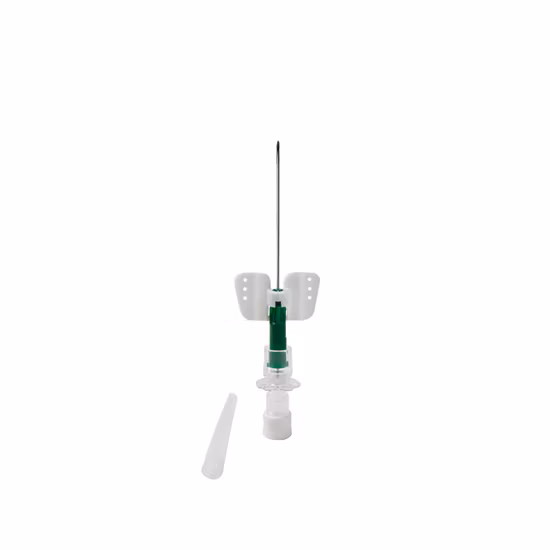 Disposable Sterile IV Cannula with Wings Injection Port Single Use
