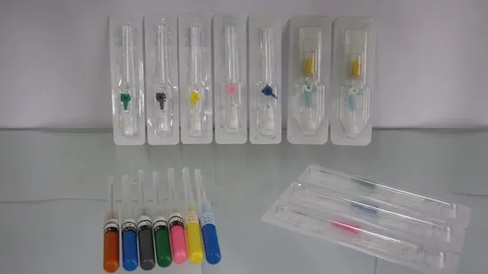 Disposable Sterile IV Cannula with Wings Injection Port Single Use