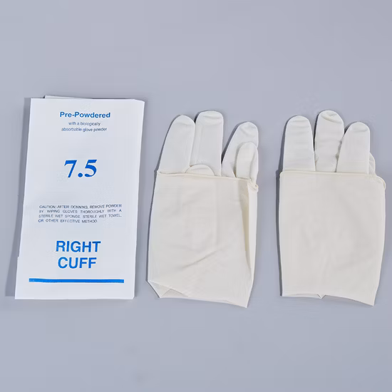 Latex Gloves Disposable Latex Gloves Powder Free Box Surgical Medical Examination Latex Hand Gloves
