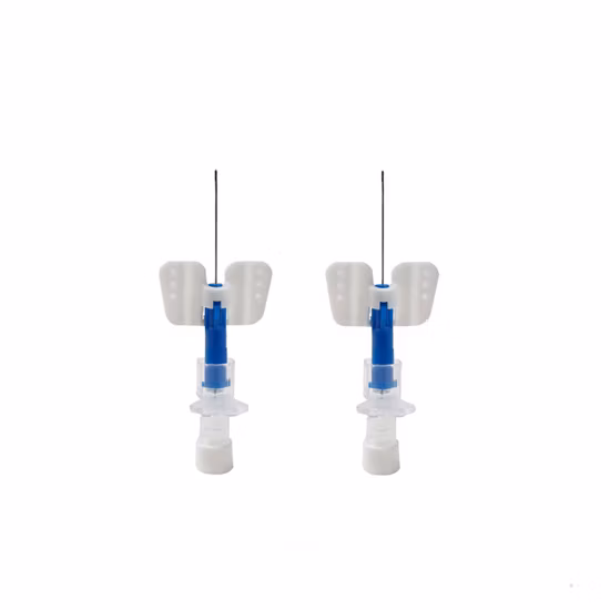Disposable Sterile IV Cannula with Wings Injection Port Single Use