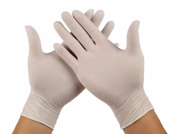 Disposable Medical Examination White Nitrile Glove