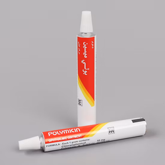 Customized Collapsible Aluminium Medical Ointment/Cosmetics Packaging Tube