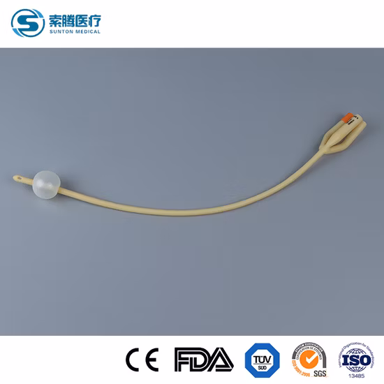Disposable Sterile 2 Way 3 Way Latex Foley Urinary Catheter From 6fr to 26fr Medical Use