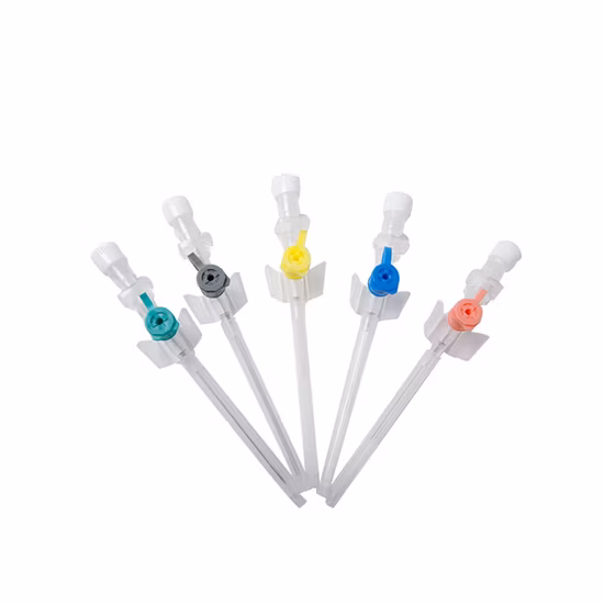 Medical Disposable Sterile Safe IV Cannula with Wings Injection Port